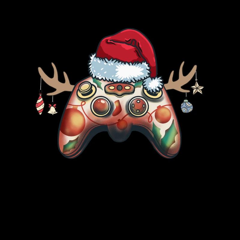 Gamer Controller with Cap Funny Outfit Xmas
