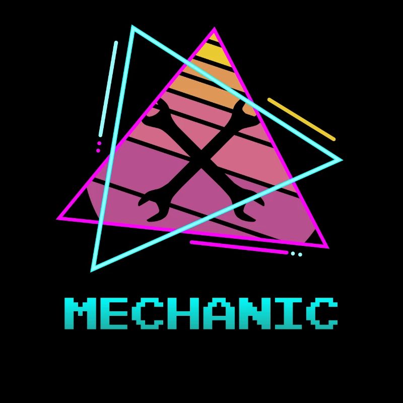 Retro Vintage Classic Mechanic Mechanical