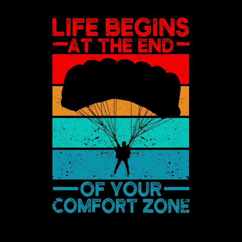 Funny skydiving Life begins