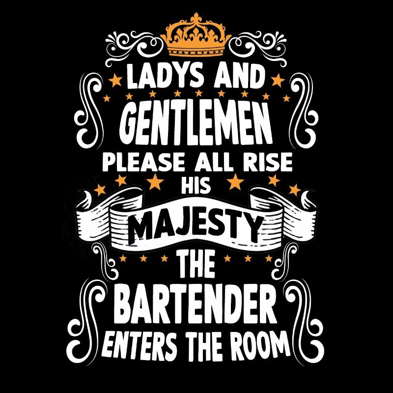 Bartender T witziges Spruch Motiv Bartender