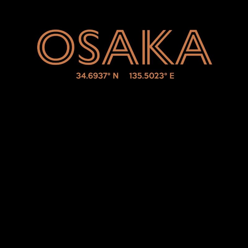 Japan City Coordinates - Osaka
