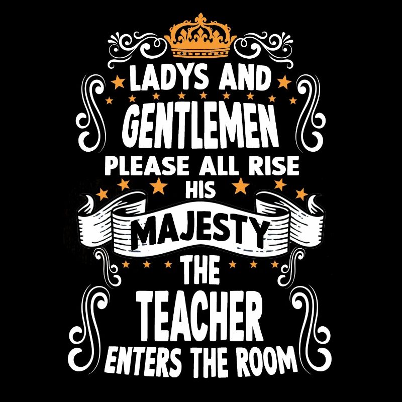 Lehrer T witziges Spruch Motiv Lehrer