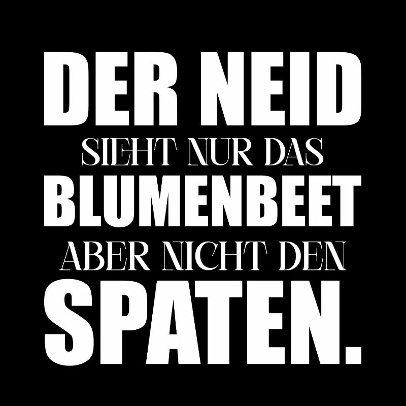 Neid Blumenbeet Spaten