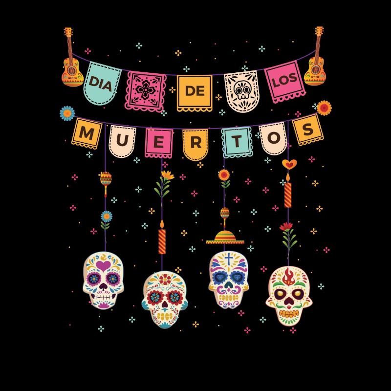 Dia De Los Muertos Mexiko Zuckerschädel Tag Toten