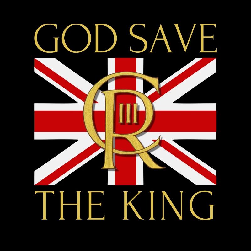 British King Coronation Charles England Flag
