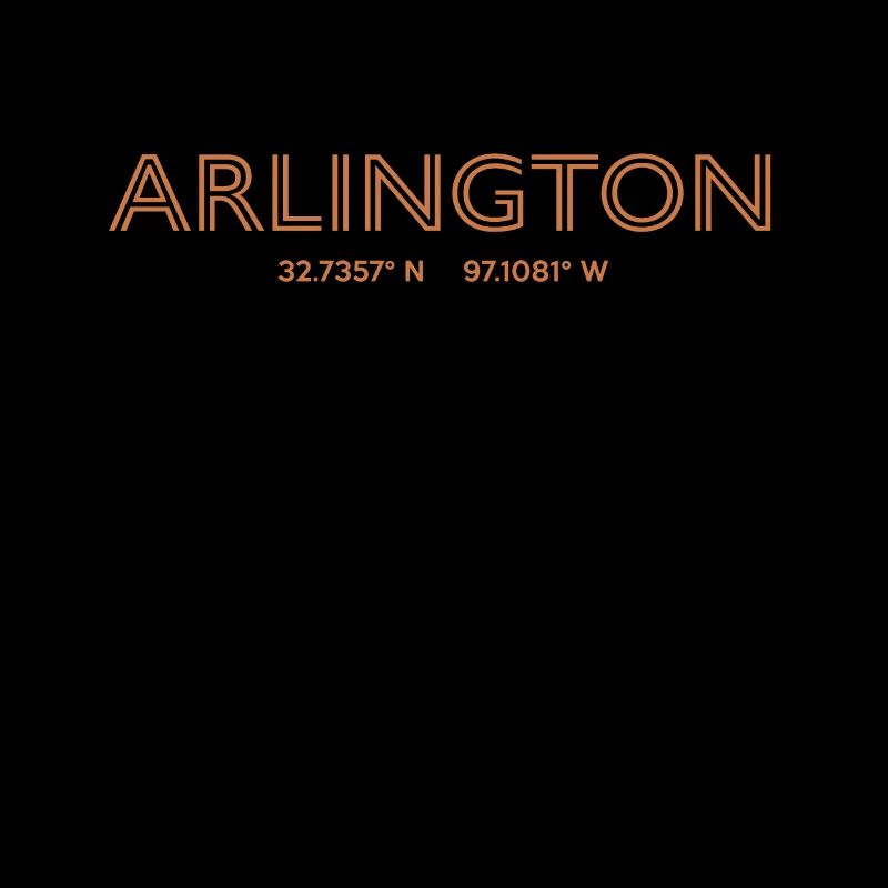 USA City Coordinates - Arlington