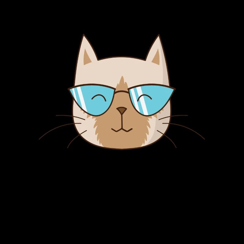Siamese Cat with Sunglasses Pet