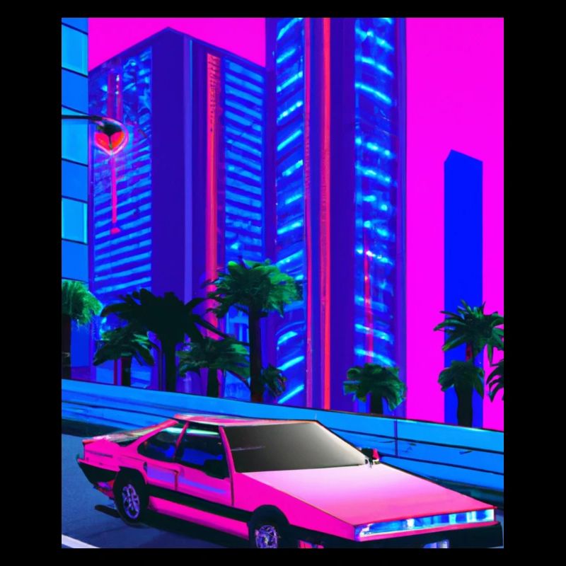 Vaporwave Esthétique Synthwave City