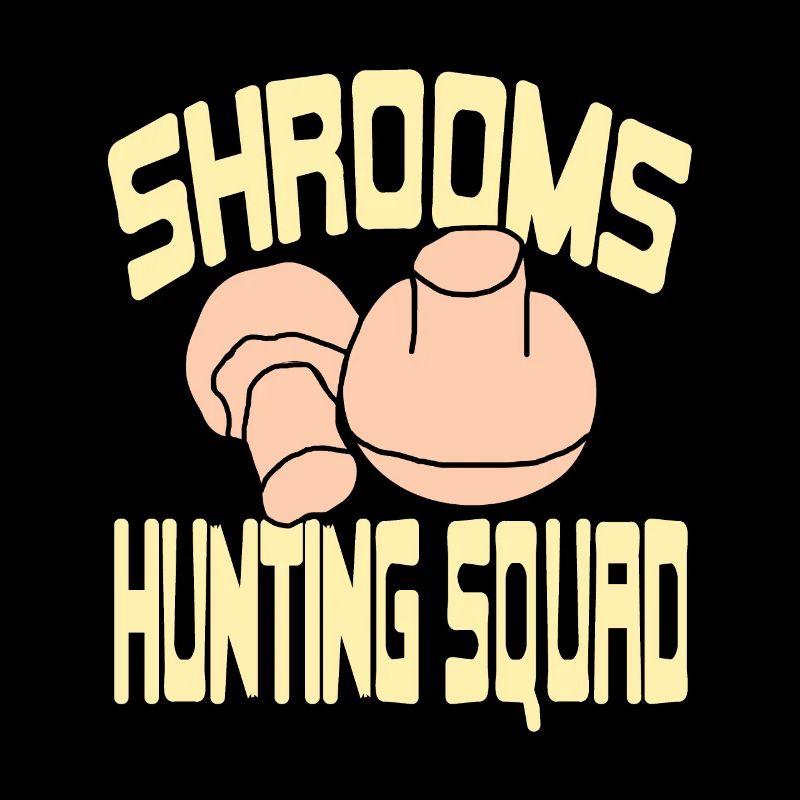 Escouade de chasse aux champignons rétro cool