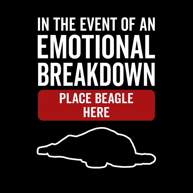 Émotionnel - Chien Beagle