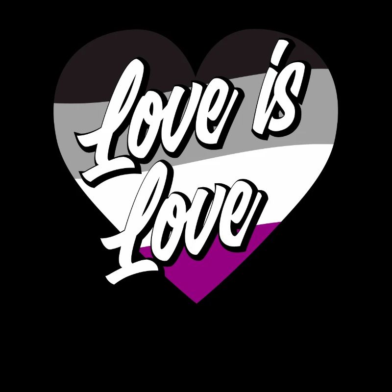 Asexual Flag Pride Love