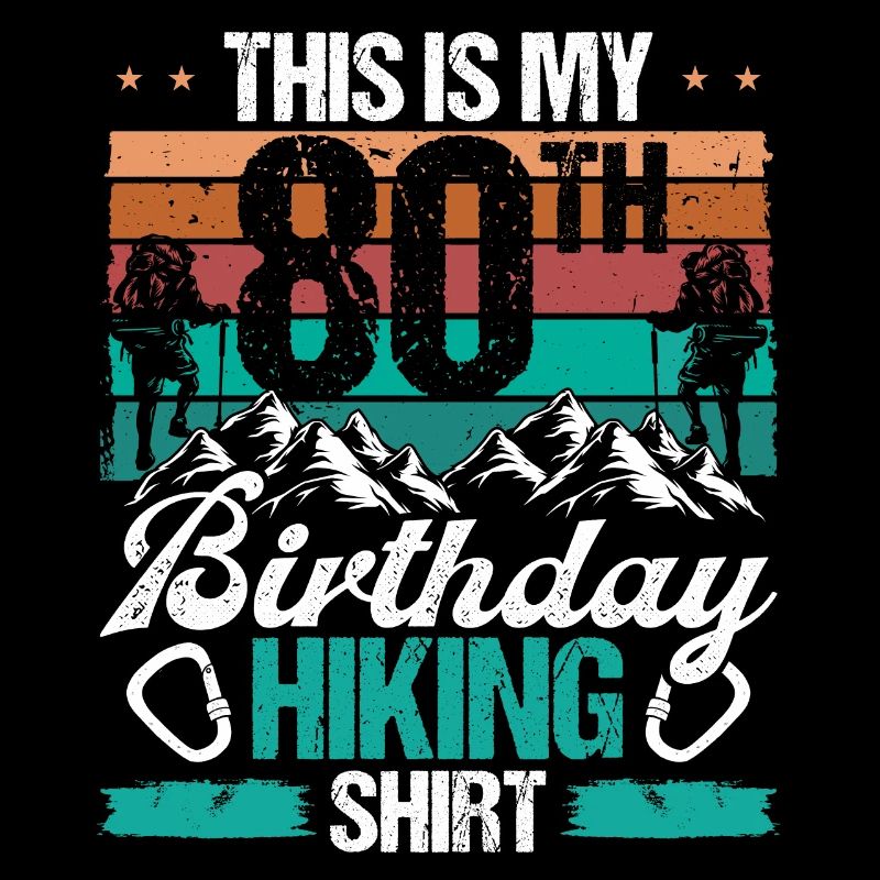 80 Year Old Hiking Men Mountain Climbing Nature