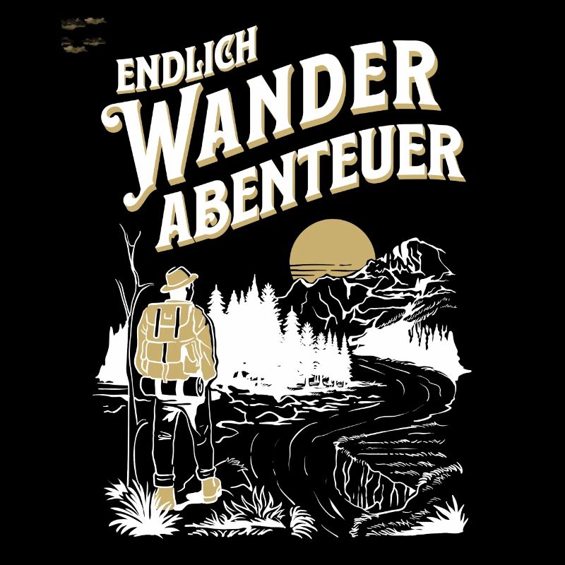 Endlich Wander Abenteuer Retro Look