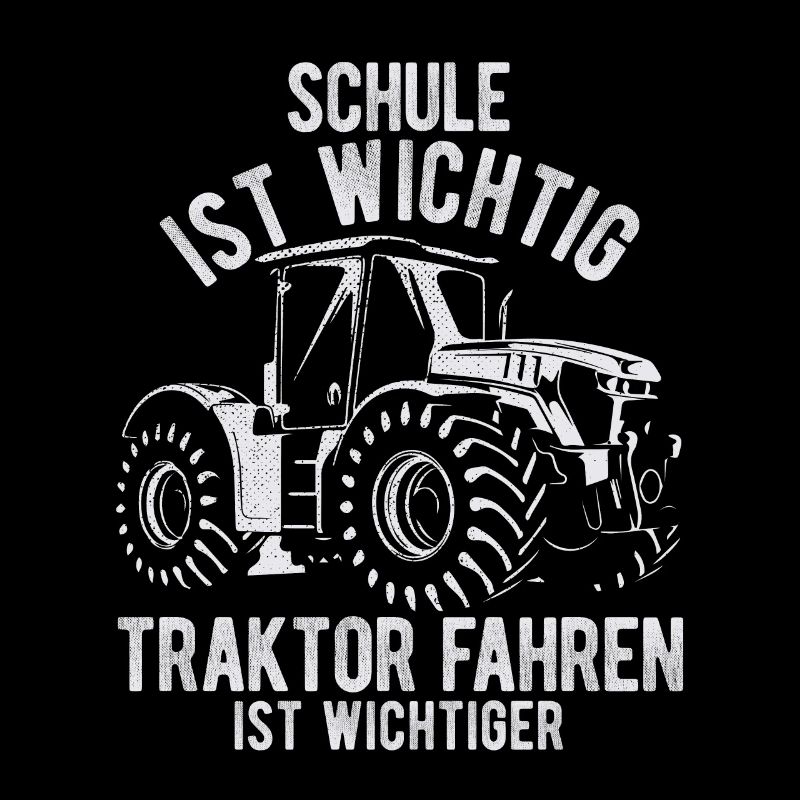 Traktor Spruch Schule Design Geschenkidee für Trak