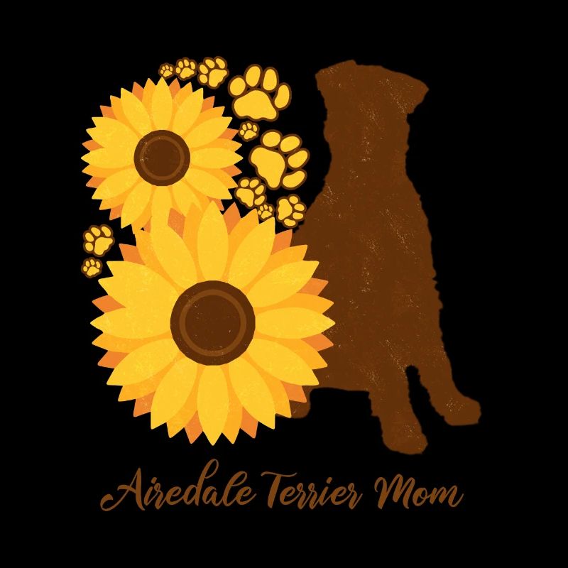Sonnenblumenmutter - Airedale Terrier