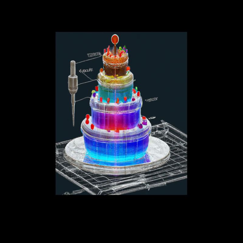 Cake Blueprint Pastry Chef Cake Baking