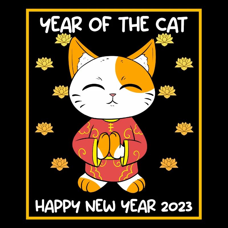 Vietnamesisches Neujahr Katze 2023 I Geschenk