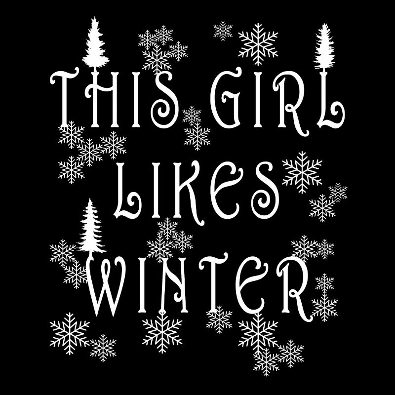 Mädchen mag gemütliche Wintersaison, Landschaft,