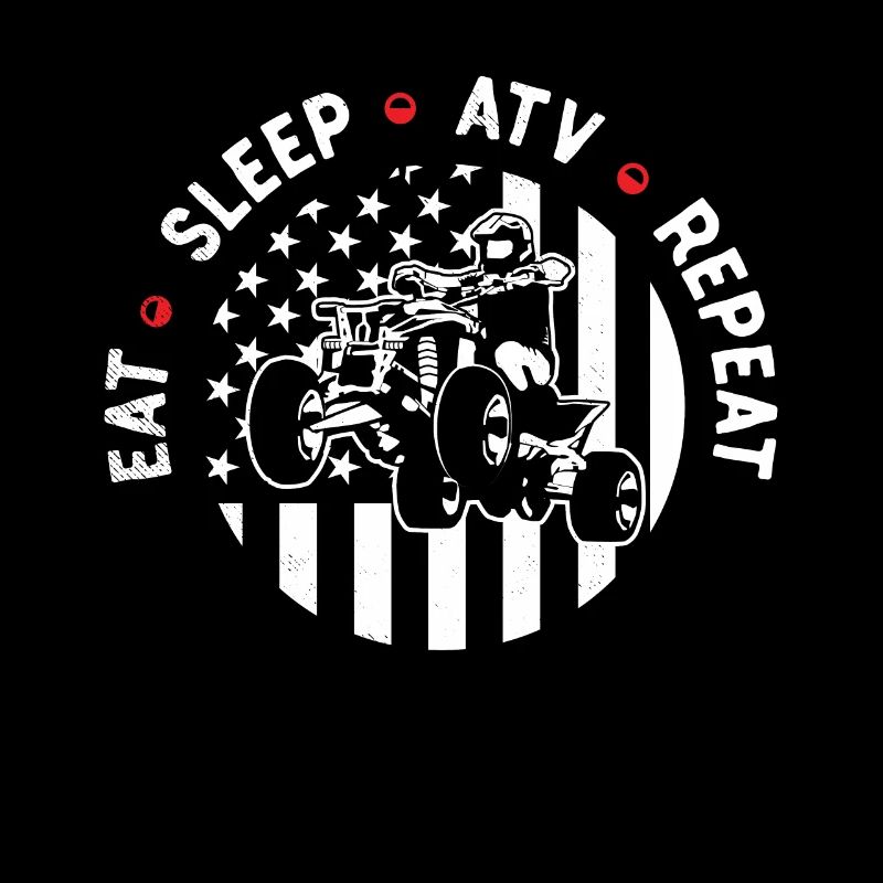 all terrain vehicles eat sleep repeat graphic them