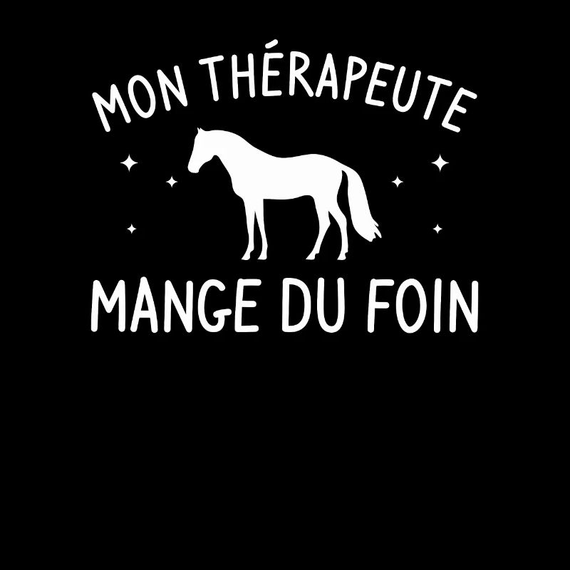 Mon Thérapeute Mange Du Foin Cavalier Équitation