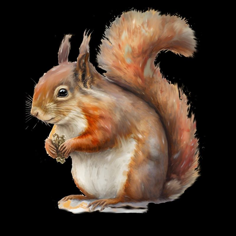 Eich-Hörnchen, lustige Baummaus