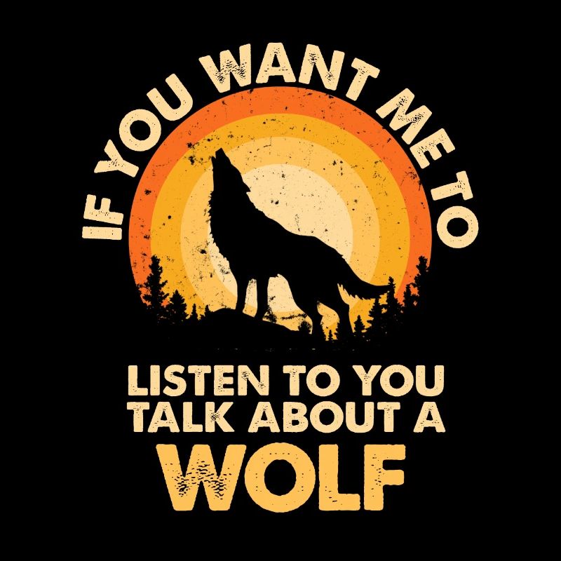 Hören Sie Sprechen Über Tier Wolf