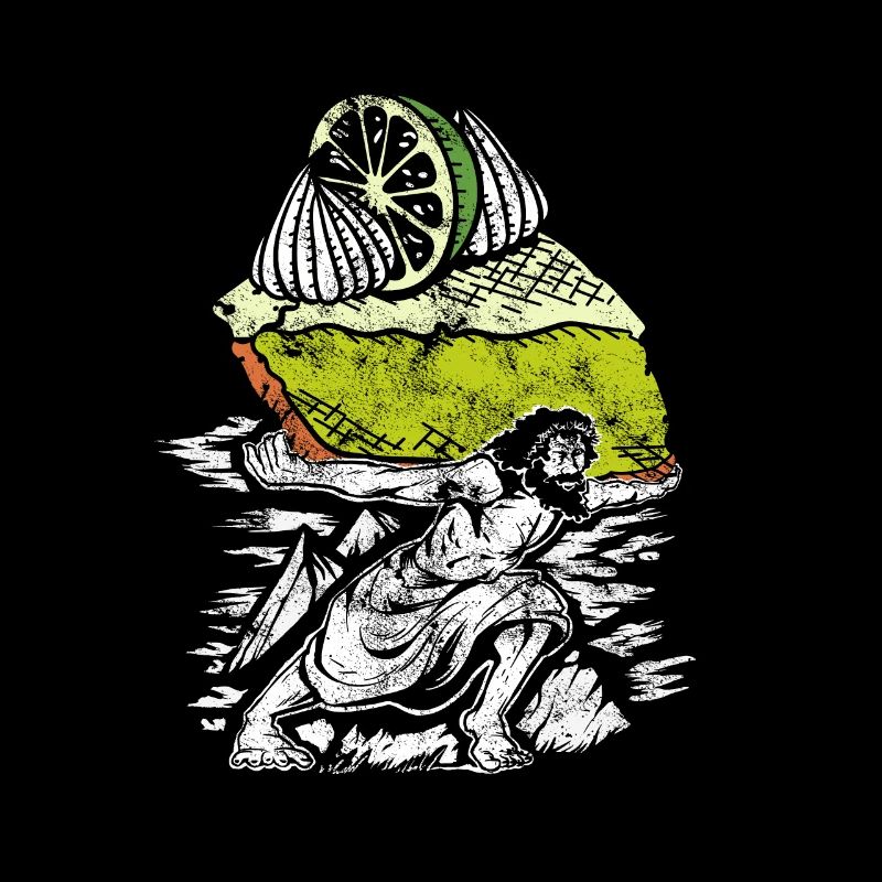 Drôle de conception de gâteau au citron