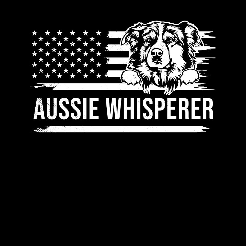 Mignon chien AUSSIE Thème Funny Whisperer