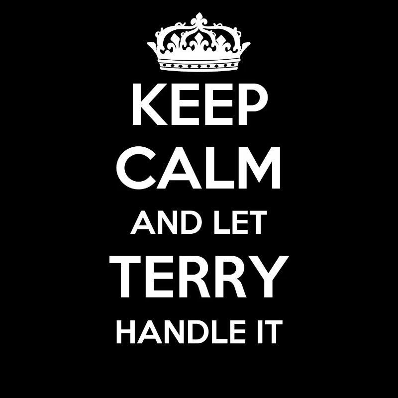 Keep Calm Handle It - Prénom Nom Drôle Terry