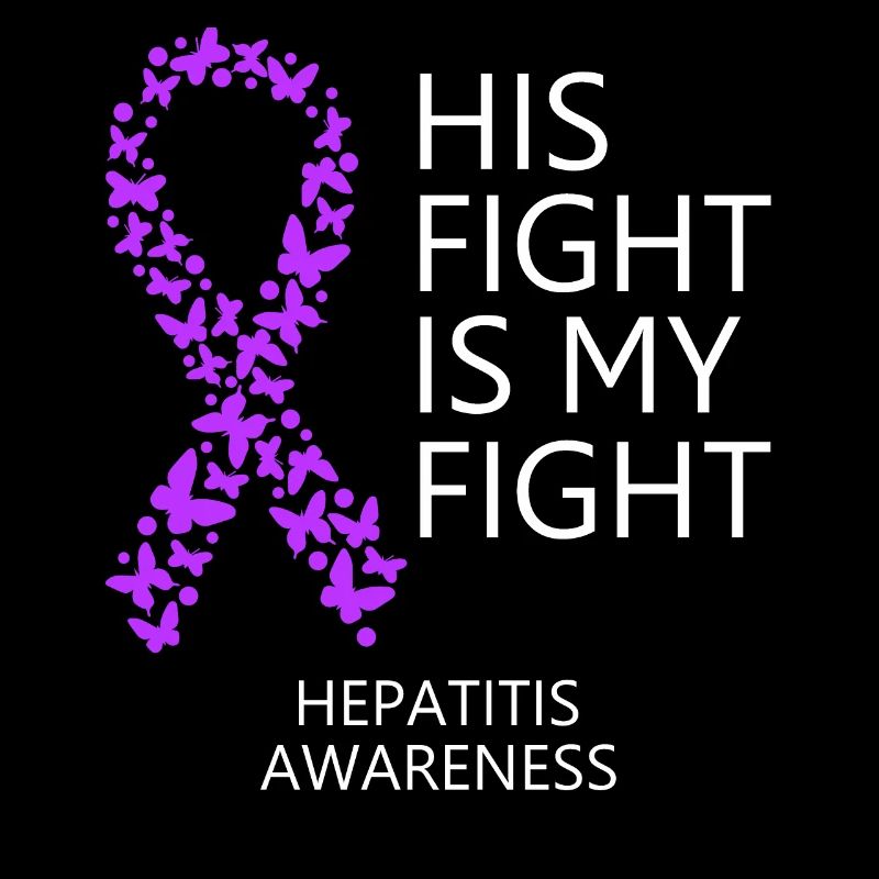 Ruban de l’hépatite auto-immune Son combat est mon combat