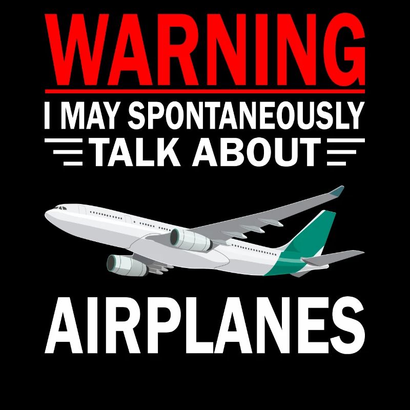 Warnung Ich Kann Spontan Über Flugzeuge Pilot