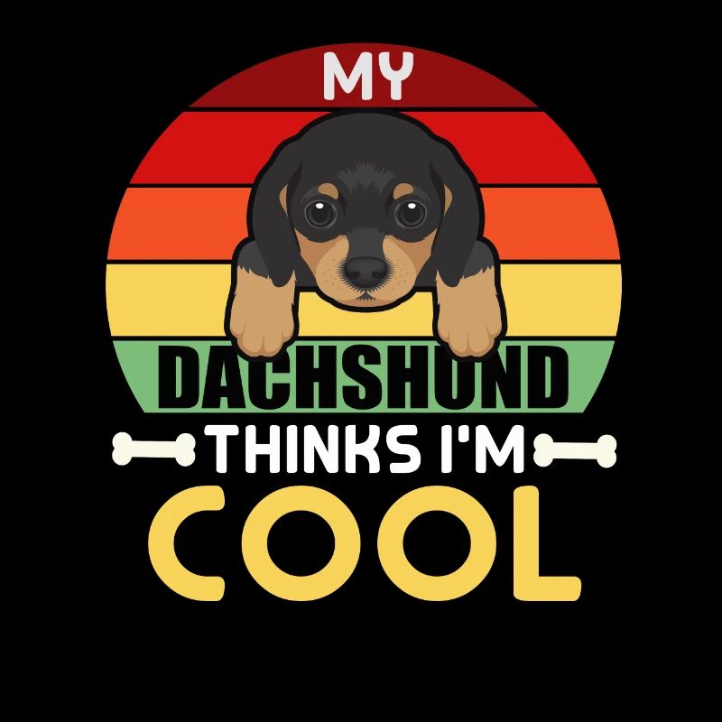 Mein Dackel Think I'm Cool