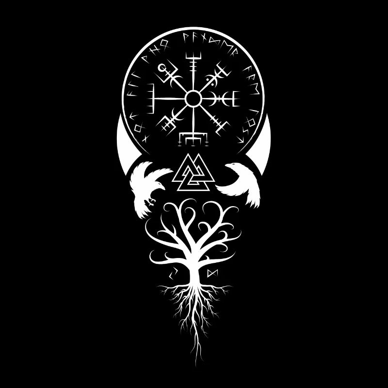 Celtic Vikinger Vegvisir compas Vikings