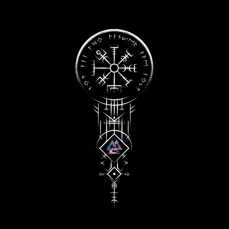 Celtic Vikinger Vegvisir compas Vikings