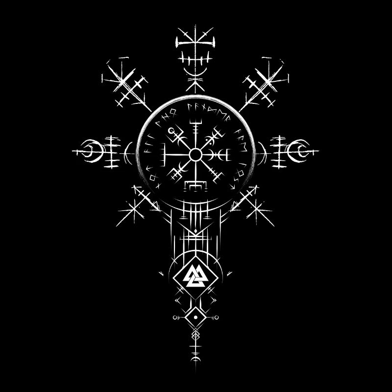 Celtic Vikinger Vegvisir compas Vikings