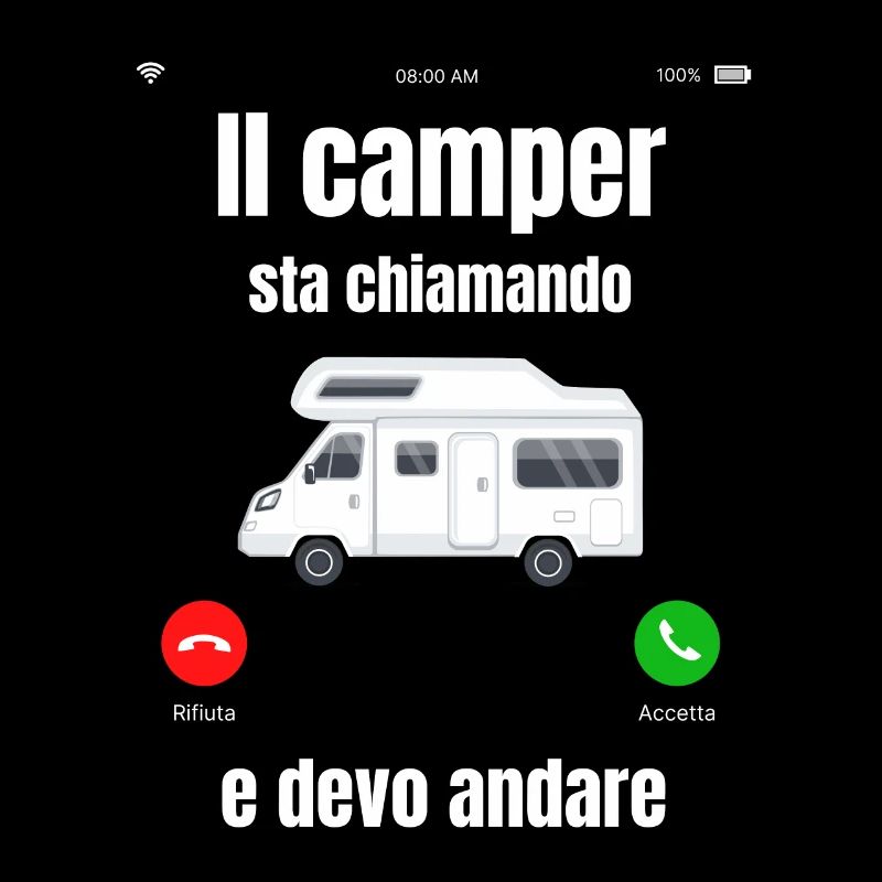 Le campeur appelle