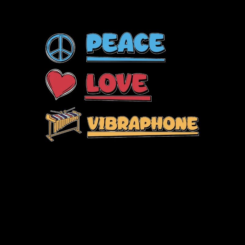 Peace Love Fantastic vibraphone for a