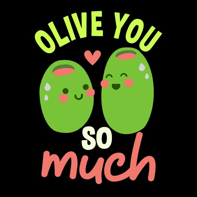 Olive you so much pair shirt
