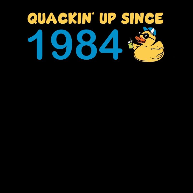 Quietscheentchen Seit 1984 Geburtstagsdesign