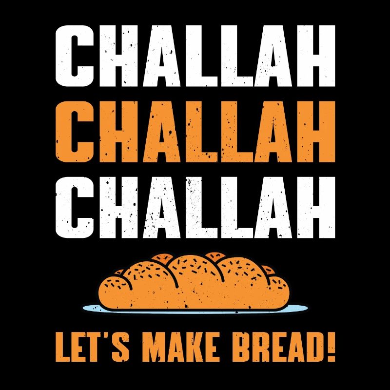 Funny challah bread baking for Shabbat