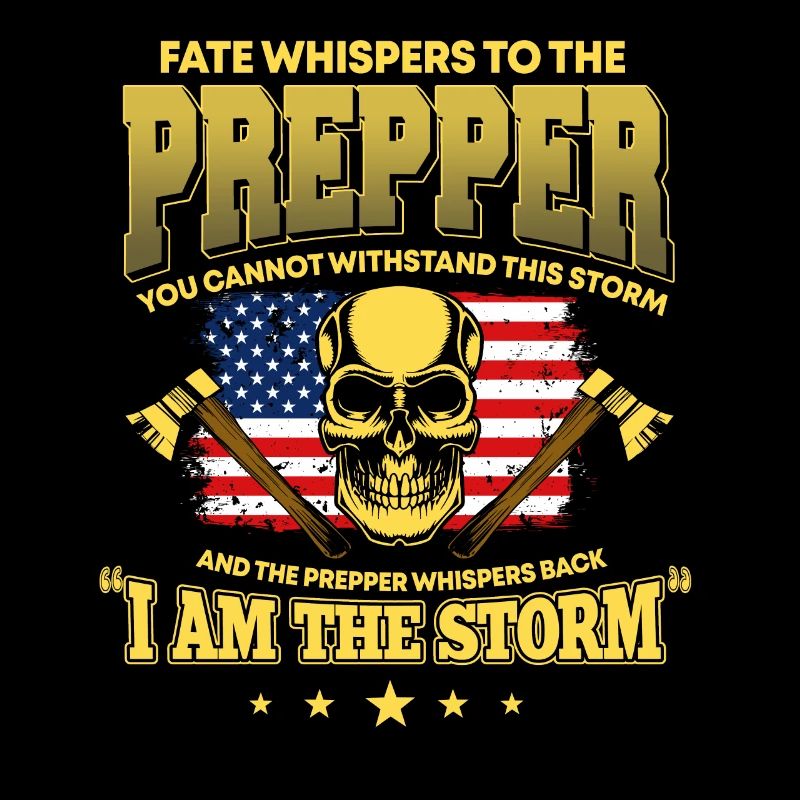 Amerikanisches Prepper Outfit Amerika