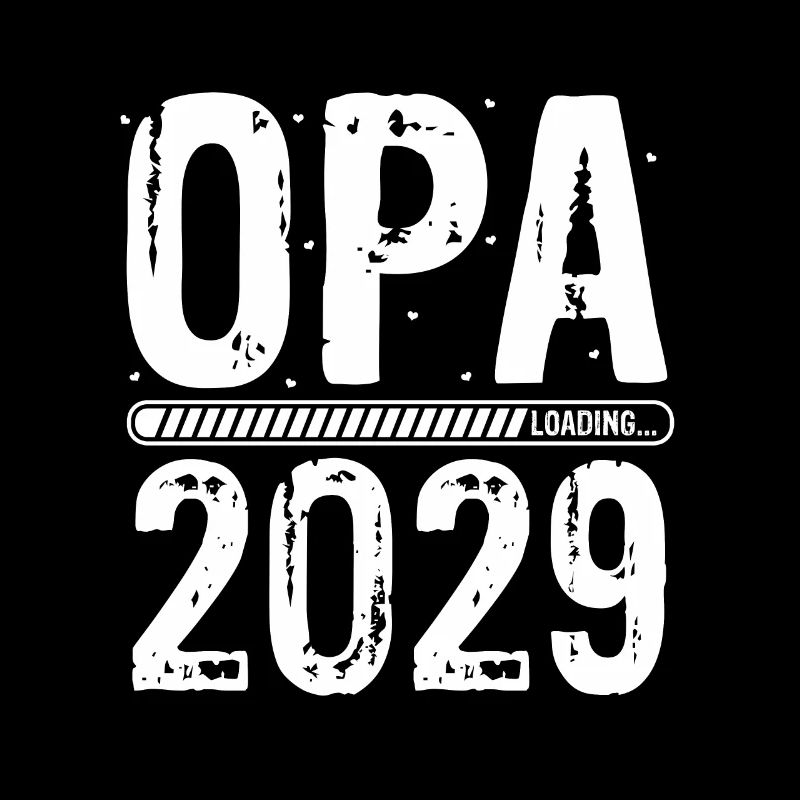 Opa Loading 2029 Babyankündigung Geburt Schwangers