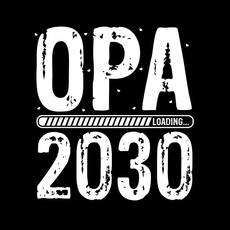 Opa Loading 2030 Babyankündigung Geburt Schwangers