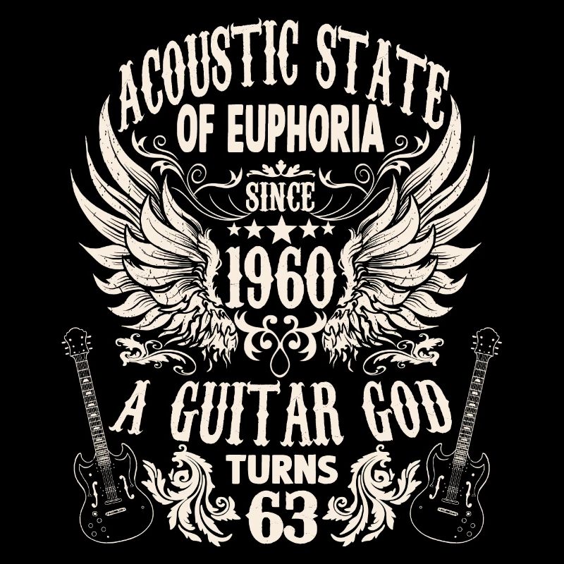 Anniversaire des guitaristes 1960 Né 63 ans