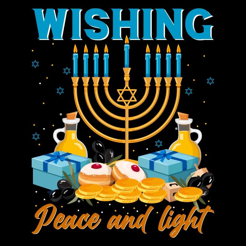 Hanoukka Hanoukka Dreidel Latkes Hanoukka