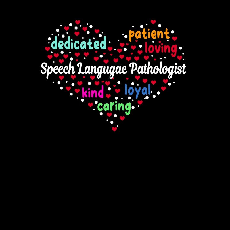 Großes Sprache-sprachpathologen-herz-design