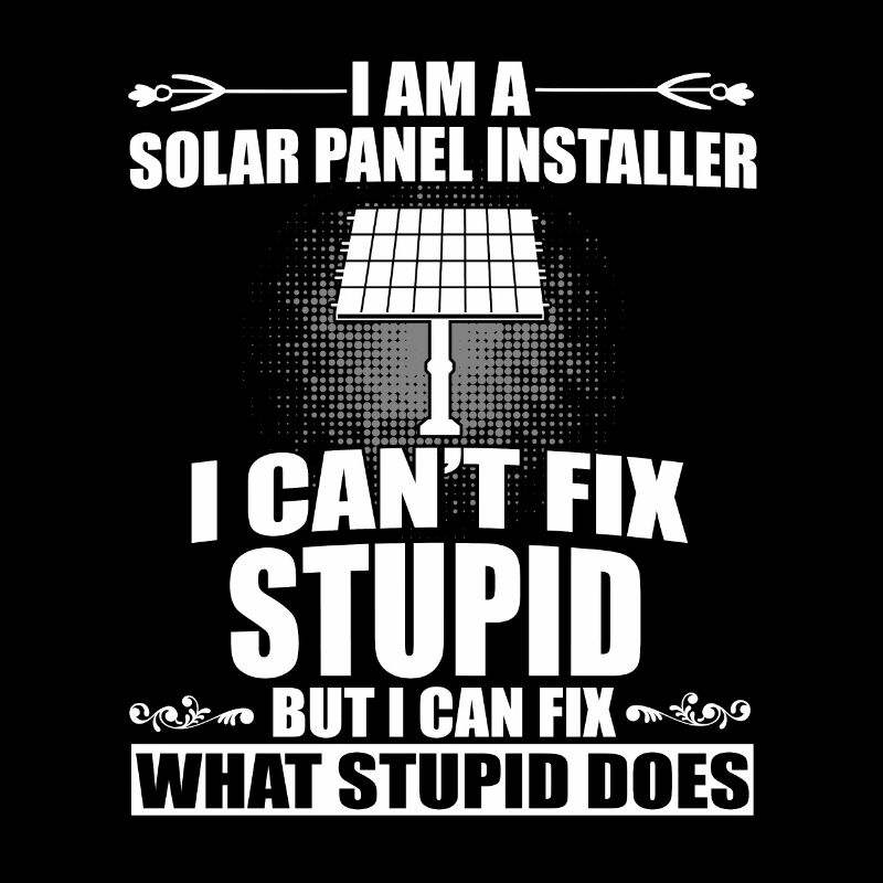 Funny Solar Panel Installer Design