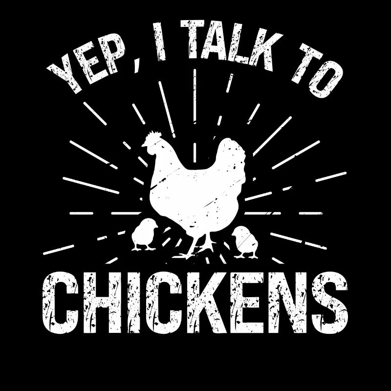 Oui, je parle aux poulets