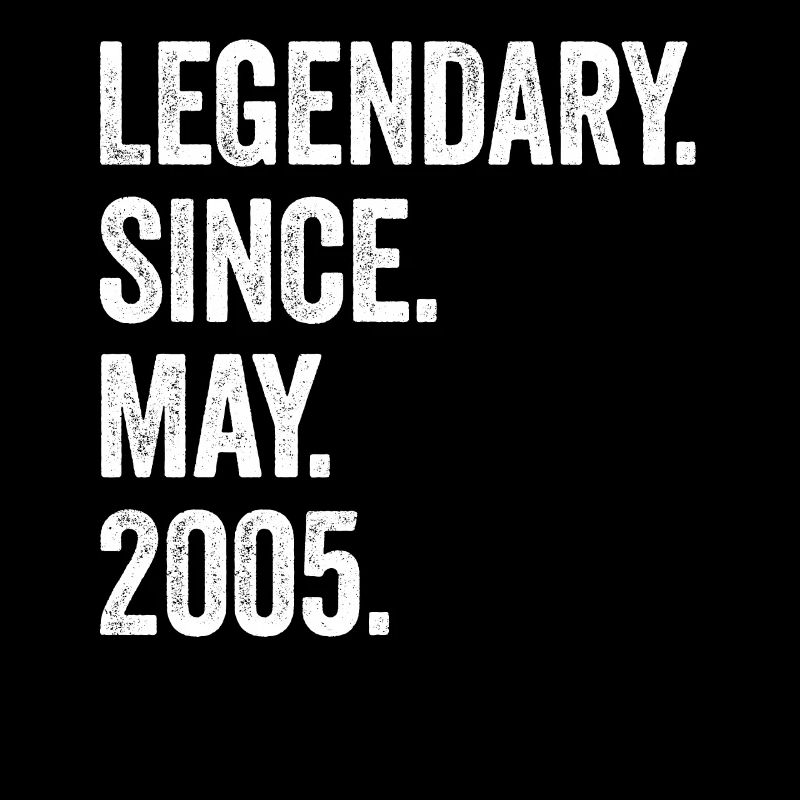18 Years Old Legendary Since May 2005 18th