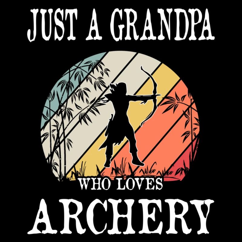Nur ein Opa, der das Bogenschießen liebt
